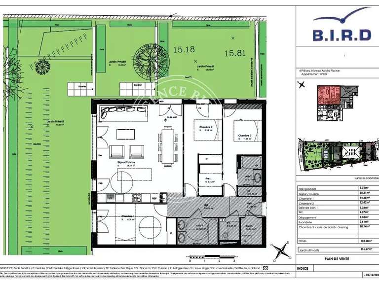 Appartement Sainte-Maxime - 3 chambres - 103m²