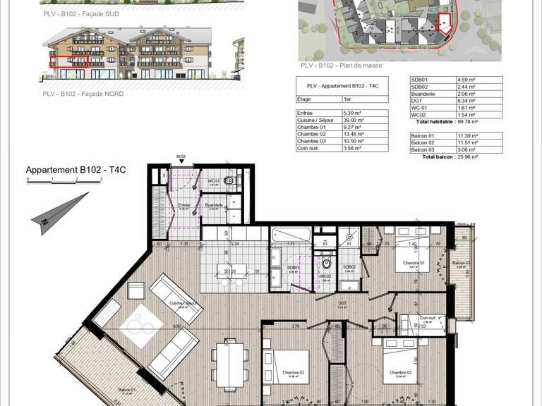 Appartement Samoëns - 100m²