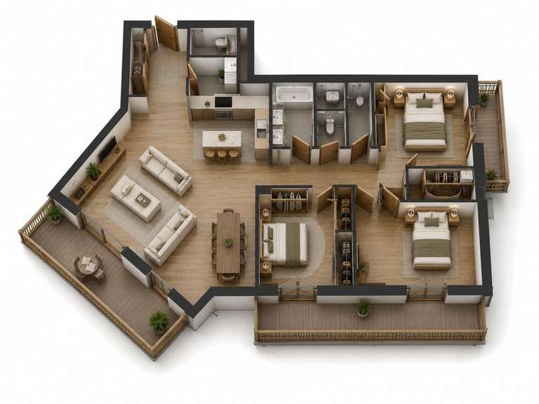 Appartement Samoëns - 100m²