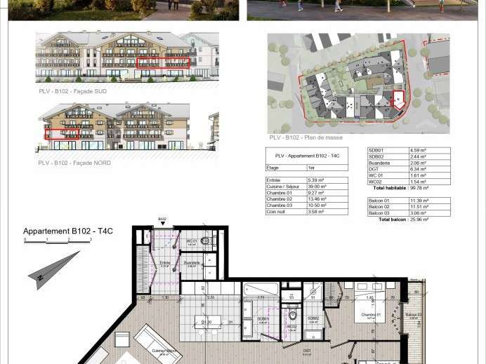 Appartement Samoëns - 100m²