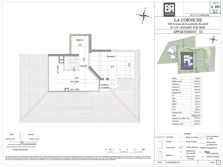 Apartment Sanary-sur-Mer - 3 bedrooms - 145m²