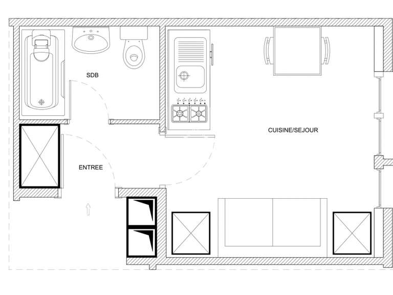 Appartement Sète - 25m²