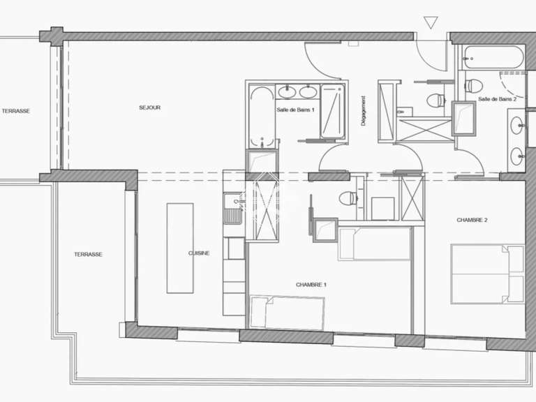 Appartement Sète - 2 chambres - 100m²