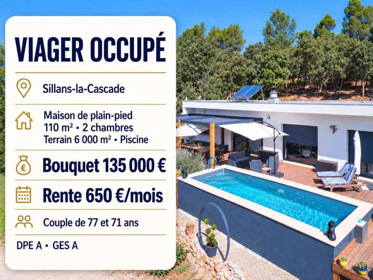 Maison Sillans-la-Cascade - 2 chambres