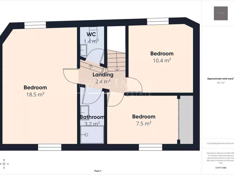 Appartement Tourrettes-sur-Loup - 3 chambres - 139m²