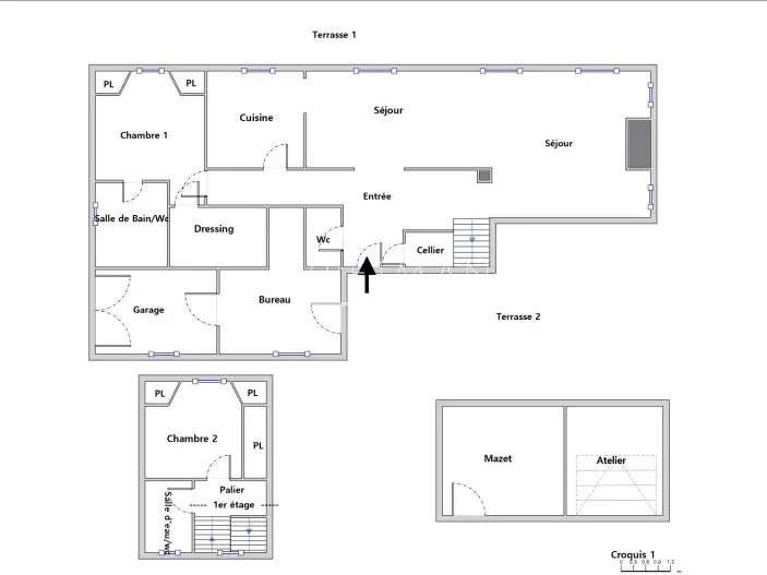 Villa Tourrettes-sur-Loup - 3 chambres - 150m²