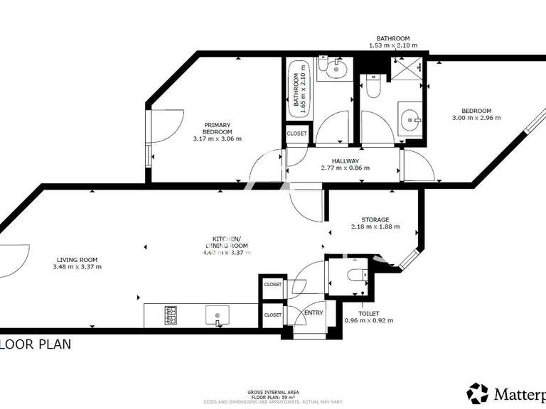 Apartment val-thorens - 3 bedrooms - 53m²