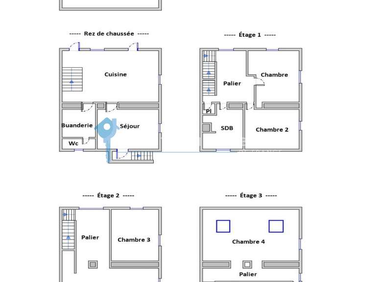 Maison Vaulnaveys-le-Haut - 4 chambres - 207m²