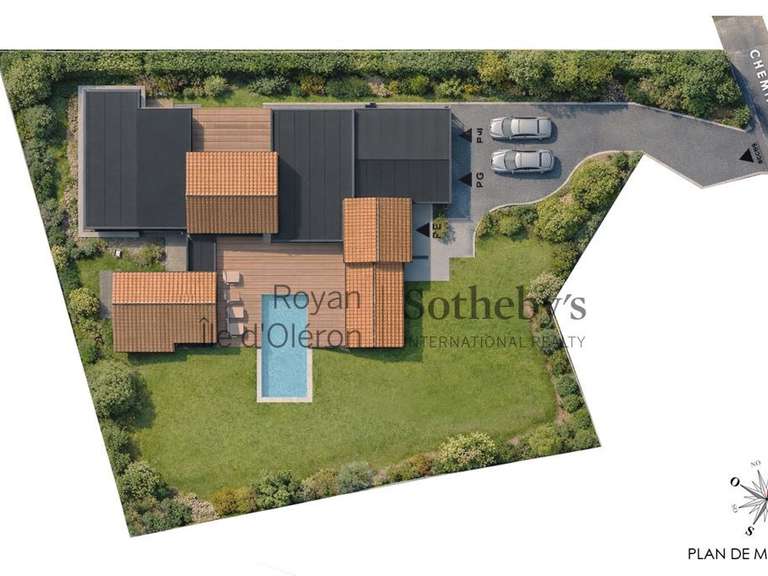 Terrain Vaux-sur-Mer - 1611m²