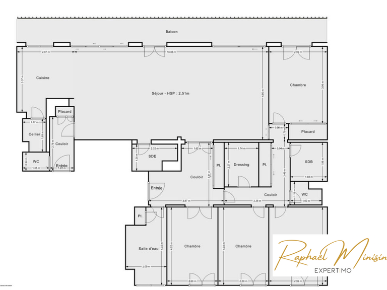 Appartement Versailles - 4 chambres - 143m²