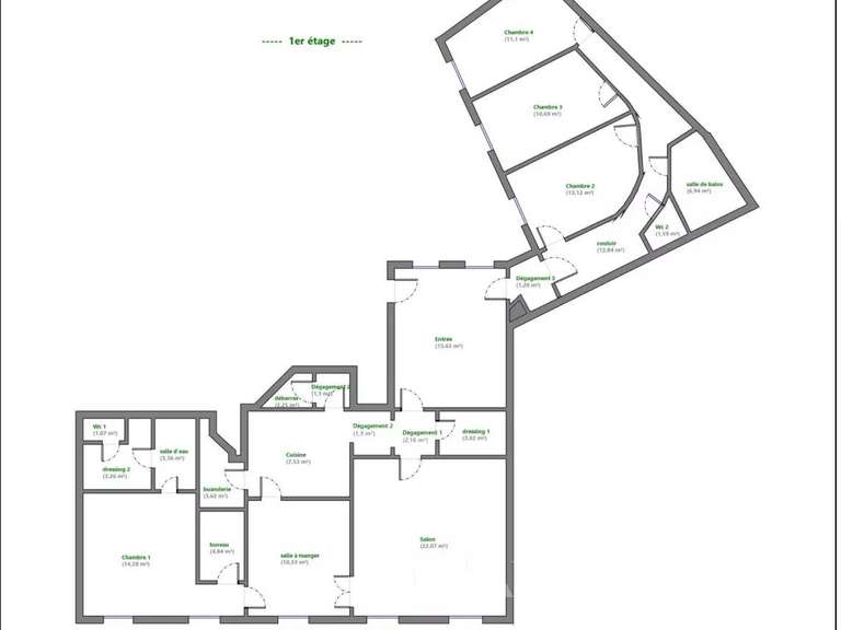 Appartement Versailles - 4 chambres - 153m²
