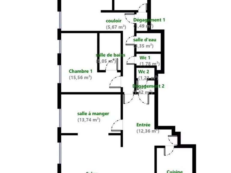 Appartement Versailles - 4 chambres - 139m²