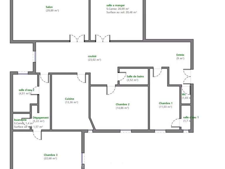 Apartment Versailles - 4 bedrooms - 161m²
