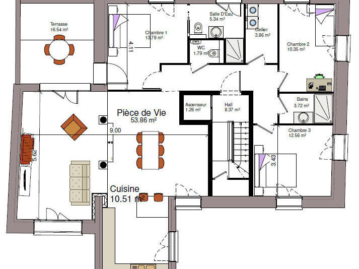 Sale Apartment Vichy - 3 bedrooms