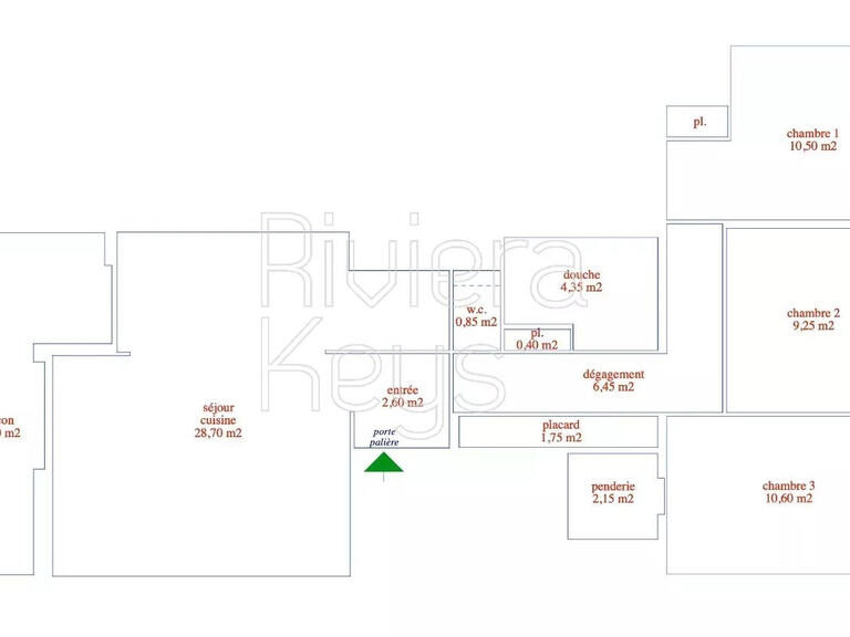 Appartement Villefranche-sur-Mer - 3 chambres - 77m²
