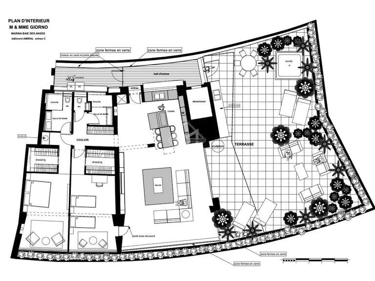 Apartment Villeneuve-Loubet - 2 bedrooms - 109m²