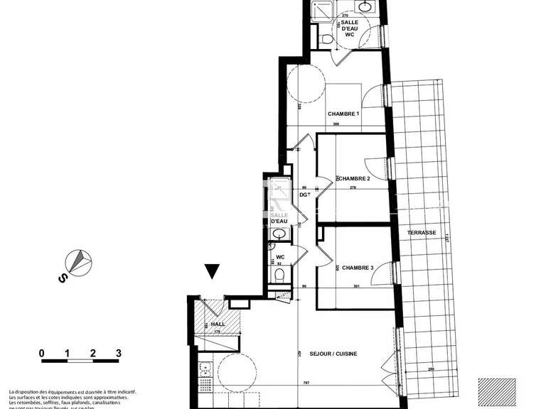 Appartement Villeneuve-Loubet - 3 chambres - 75m²
