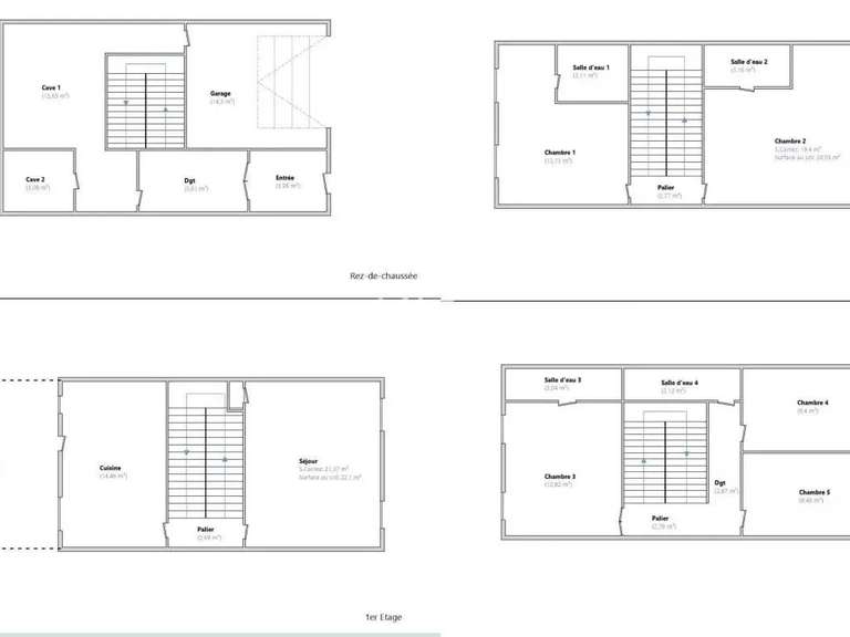 Maison Villeneuve-Loubet - 5 chambres - 190m²